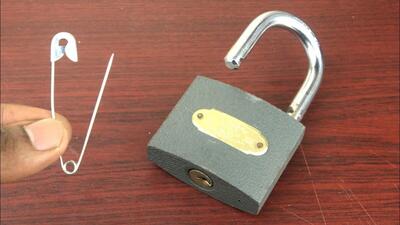 نحوه باز کردن قفل بدون کلید با سنجاق قفلی (فیلم) | شبکه اطلاع‌ رسانی طلا و ارز