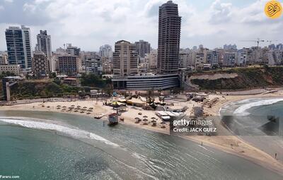 (تصاویر) ساحل اسرائیل خالی از جمعیت شد