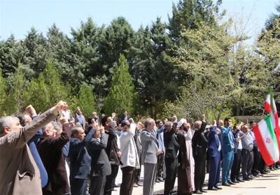 تجمع اساتید و دانشجویان دانشگاه رازی در حمایت از   وعده صادق   - تسنیم