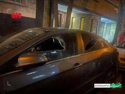 تصاویری عجیب از تخریب خودروهای مردم توسط اوباش