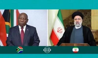 پیام رئیسی به رئیس جمهور آفریقای جنوبی
