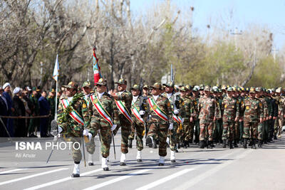 مراسم رژه روز ارتش در اردبیل