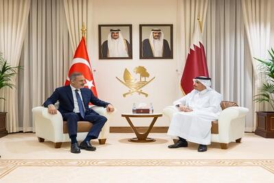 دیدار نخست‌وزیر قطر و وزیر خارجه ترکیه