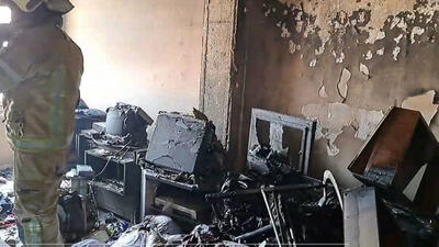 مرد تهرانی زنده زنده در آتش خانه اش سوخت / در مجیدیه شمالی رخ داد + فیلم