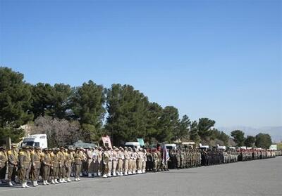 رژه نیروهای مسلح در کرمانشاه برگزار شد + تصویر - تسنیم