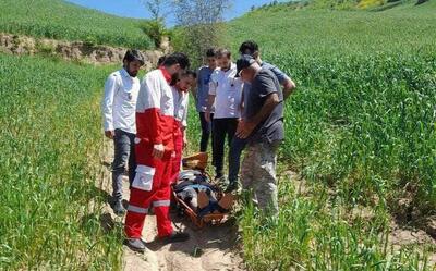 حادثه سقوط یک پاراگلایدرسوار در  سایت پروازی رامیان