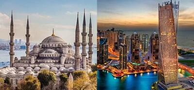 مقایسه سفر به دبی و استانبول در فصل بهار
