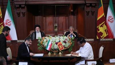 امضای ۵ سند همکاری میان ایران و سریلانکا
