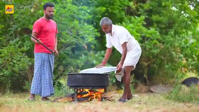 (ویدئو) غذای روستایی در هند؛ نحوه پخت 10 کیلو چلو مرغ کاری