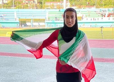 مدال طلای ۴۰۰ متر با مانع آسیا به دختر دونده ایران رسید