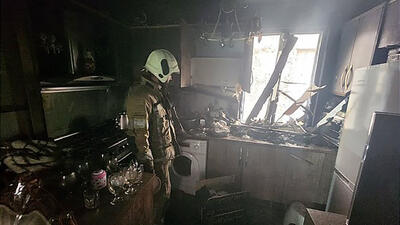 آتش سوزی واحد مسکونی در علی آباد + جزئیات