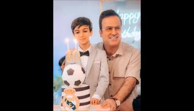 حامد آهنگی در جشن تولد 10 سالگی تنها  پسرش / آقا آراد چقد شبیه  نجم الدین شریعتی هست