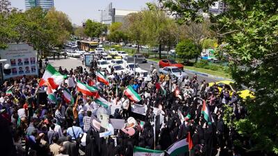تجمع دانشگاهیان تبریزدر حمایت از دانشجویان آزادی‌خواه حامی فلسطین
