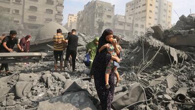 بمباران نوار غزه و حمله به کرانه باختری