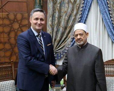 رئیس جمهور بوسنی و شیخ الازهر بیانیه مشترک دادند: اتحاد، راه برون رفت از بحران غزه است