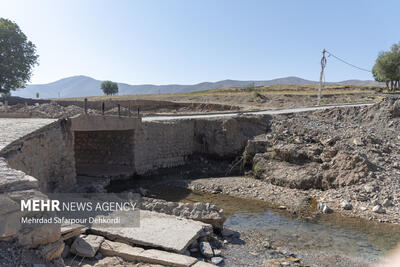 خسارت سیلاب به مسیرهای ارتباطی روستایی در ایلام