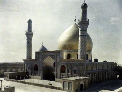 قدیمی ترین عکس های رنگی از حرم امام حسین(ع) و حضرت عباس(ع)