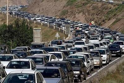 ترافیک فوق سنگین در محور رشت - قزوین