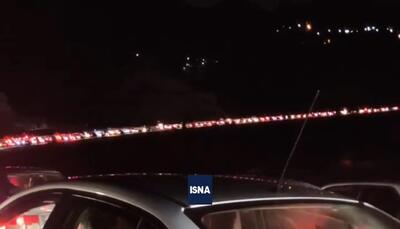 ترافیک فوق سنگین آزادراه رشت - قزوین نرسیده به رودبار + فیلم