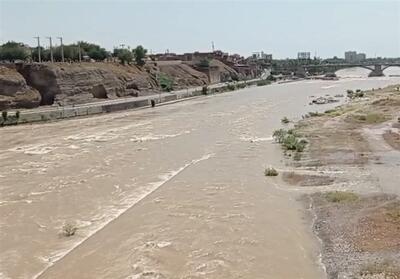 طغیان رودخانه دز در دزفول- فیلم فیلم استان تسنیم | Tasnim