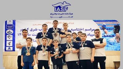 کسب مقام نایب قهرمانی تیم شنای پسران یزد در المپیاد استعداد‌های برتر کشور