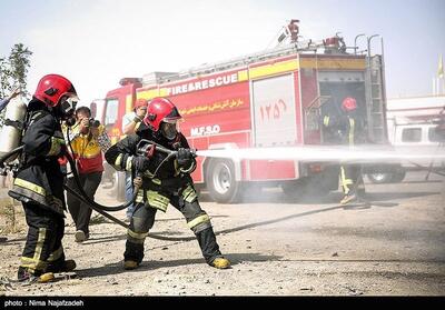 ویدیو | آتش‌سوزی در خیابان لاله‌زار تهران