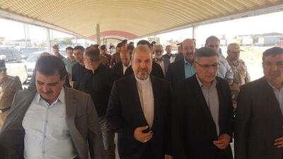 سفیر ایران در عراق از پایانه مرزی مهران بازدید کرد