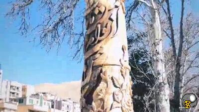 خلاقیت شیرازی‌ها به یک درخت خشکیده جان بخشید