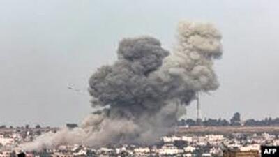 نخستین تصاویر از بمباران سنگین غزه توسط اسرائیل