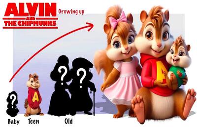 آلوین و سنجابها که یادتونه / ببینید هر کدوم با کی ازدواج کرده و بچشون چه شکلی شده !؟