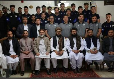 (عکس) دیپلمات‌های طالبان در تهران میزبان تیم ملی فوتسال افغانستان
