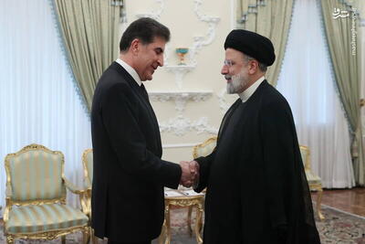 عکس/ دیدار رئیس اقلیم کردستان عراق با رئیسی