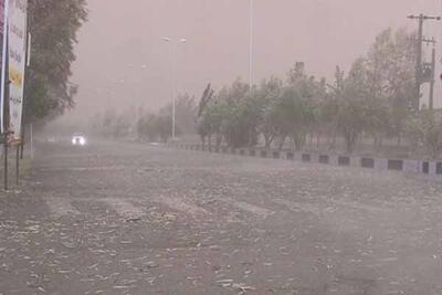 تندباد و بارش شدید باران در شهرهای جنوبی استان ایلام