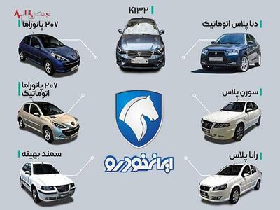 قیمت محصولات ایران خودرو امروز ۱۷ اردیبهشت ۱۴۰۳