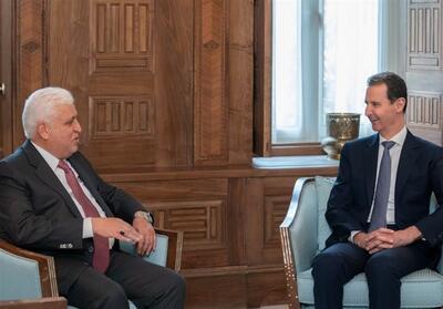 دیدار رئیس حشد شعبی با بشار اسد - تسنیم