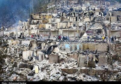 تخریب کامل 389 واحد مسکونی و تجاری در آتش‌سوزی شفت - تسنیم