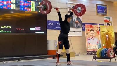 درخشش دختر وزنه‌بردار مهابادی در مسابقات قهرمانی کشور