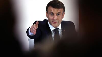 مکرون: فرانسه به دنبال جنگ با روسیه نیست