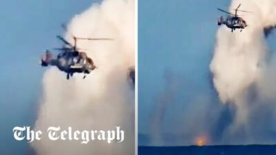 (ویدئو) نبرد شهپاد اوکراینی با هلیکوپتر تهاجمی روس