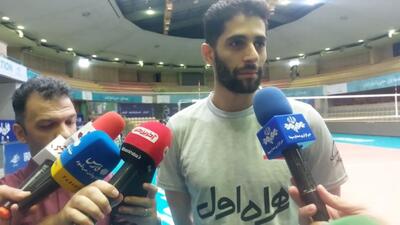 اختصاصی/ مصاحبه با میلاد عبادی پور در حاشیه تمرین تیم ملی والیبال