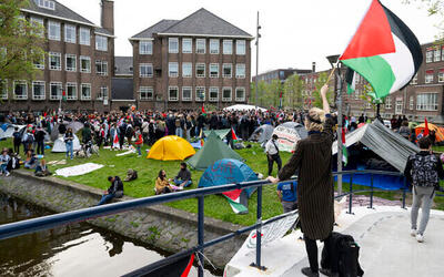 دانشجویان هلند و بلژیک در صف حامیان فلسطین/ گسترش خیزش دانشجویی ضد صهیونیست در اروپا