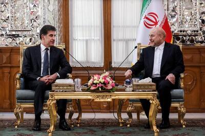 جزئیات دیدار و  گفتگوی قالیباف با رئیس اقلیم کردستان عراق/ بارزانی: قدردان ایران و سردار سلیمانی هستیم
