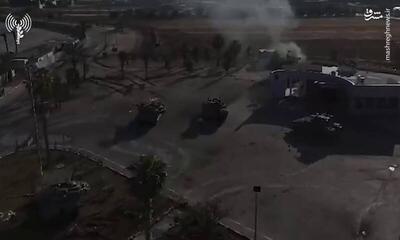 فیلم/ لحظه ورود تانک‌های ارتش اسرائیل به گذرگاه مرزی رفح