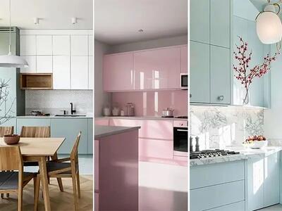 ایده‌های کابینت با رنگ پاستیلی: فضایی لطیف و رویایی در آشپزخانه شما