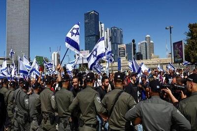 زدوخورد معترضان اسرائیلی با عناصر پلیس در اراضی اشغالی