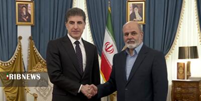 دیدار رئیس اقلیم کردستان با دبیر شورای عالی امنیت ملی