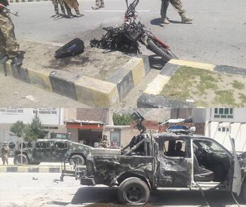 عکس | تصویری از منفجر شدن یک خودروی نظامی در افغانستان؛ علت انفجار چه بود؟ - عصر خبر