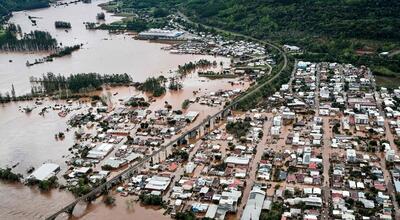 ویدیو / تصاویر هوایی از حجم ویرانی های عظیم سیل در برزیل