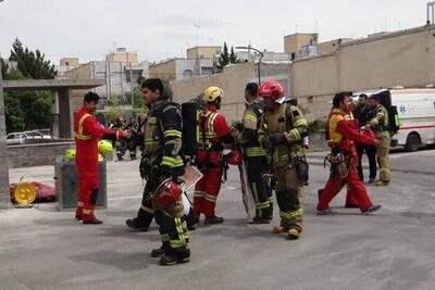 مانور در شرکت گاز استان قزوین با همکاری سازمان آتش‌نشانی برگزار شد