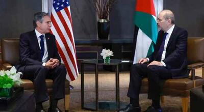 تاکید وزیران خارجه اردن و آمریکا بر آتش‌بس فوری در غزه